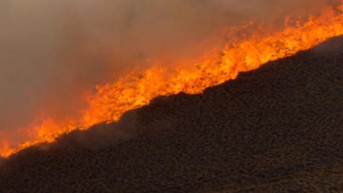 Grass Fire Threatens Melbourne Airport