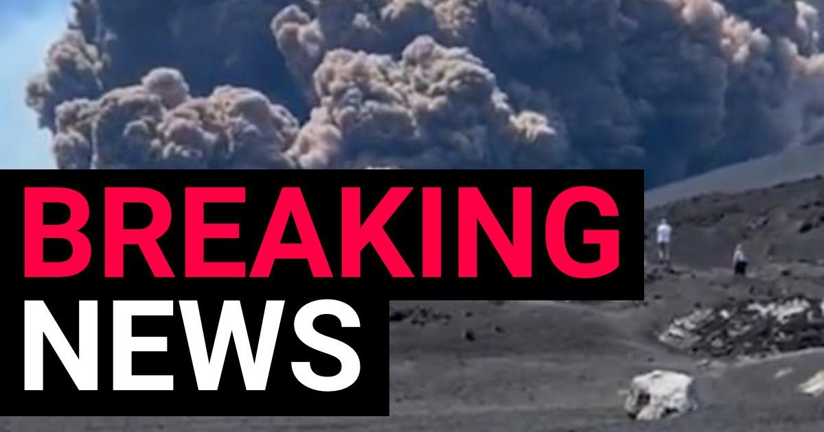 Mount Etna's Fiery Eruption: Tourist Evacuation